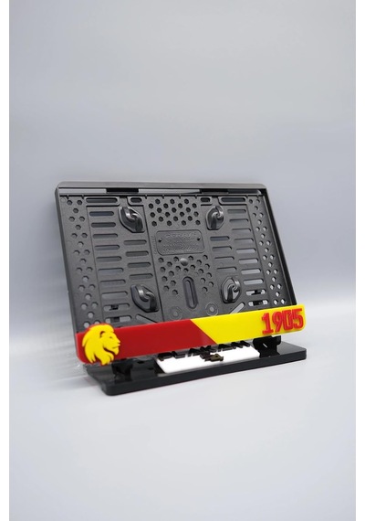 Sarı Kırmızı Taraftar 3d Kabartmalı Pleksi Motor Plakalığı