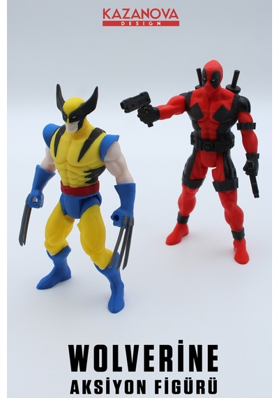 Kazanova Design Wolverine Aksiyon Figürü 14 Cm X-men Marvel Masaüstü Dekoratif Hediyelik