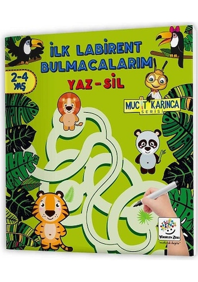 2-4 Yaş Mucit Karınca Yaz-Sil Kitaplar-2