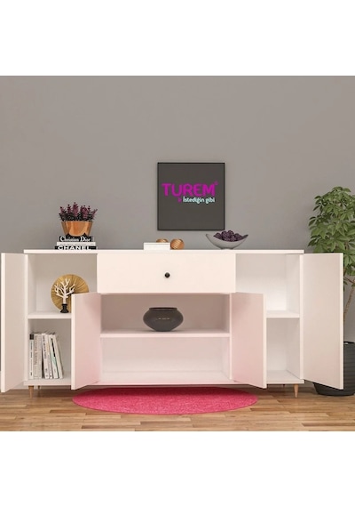 Wooden Konsol Mdf Sis Gri Wooden Konsol Mdf Sis Gri
