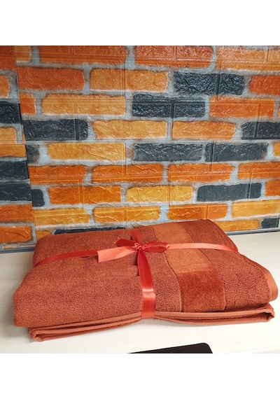 Özdilek Svv Border Kalın ve Süper Emici Yeni Seri Banyo Havlusu 76x147 - Spice