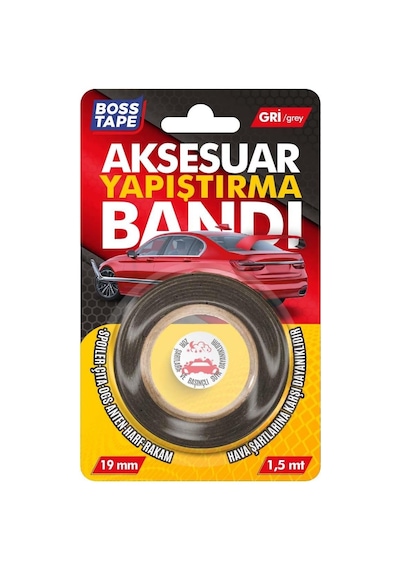 Boss Tape Araba Aksesuar Bandi, 1,5 Metre Uzunluk X 19 Mm Kalinlik Diğer