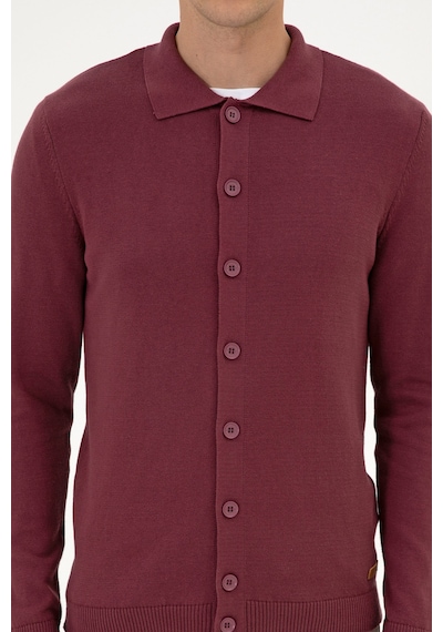 U.s. Polo Assn. Erkek Plum Hırka Triko 50313690-vr177 New Plum