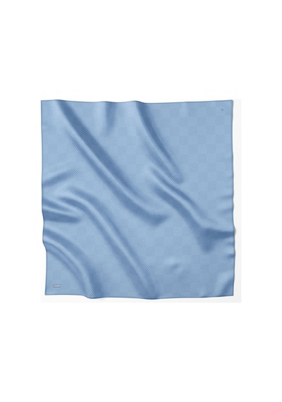 Belli İpek Eşarp - 4104-54 Mavi Twill