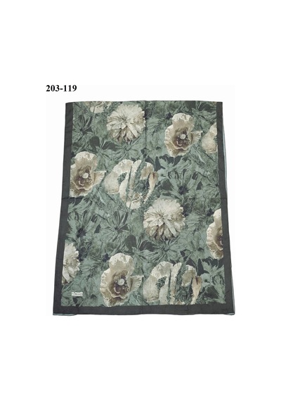 Moonscarfs Moonscarf Bambu Kraş Pamuk Şal Haki 203-119 Çok Renkli