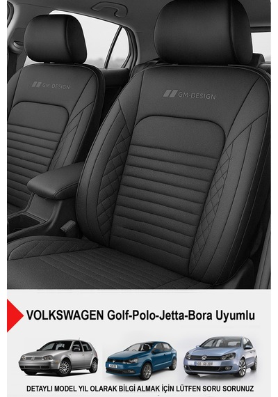 İstanbul Serisi Deri Oto Koltuk Kılıfı Volkswagen Bora-golf-jetta-polo Uyumlu