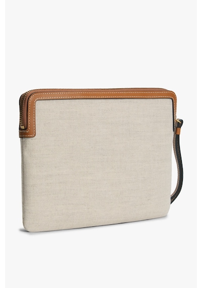 Tommy Hilfiger Th Scrıpt Daıly Pouch Canvas Kadın Kahverengi Çanta - Aw0aw18707
