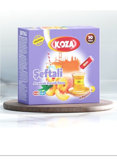 Koza Tek İçimlik Şeftali Aromalı Toz İçecek 50'li 100 G