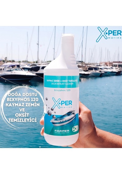 X-per Marine - Kaymaz Zemin Ve Oksit Temizleyici Bixyphos 120 1 L : Doğa Dostu Formülle Güverte Ve Kromlarda Kusursuz Temizlik