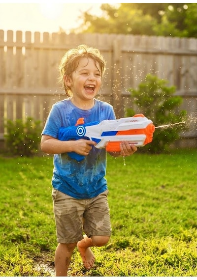 Dev Boy 62 Cm Su Tabancası - 1000 Ml Su Haznesi İle Yazın En Eğlenceli Savaşları Başlasın