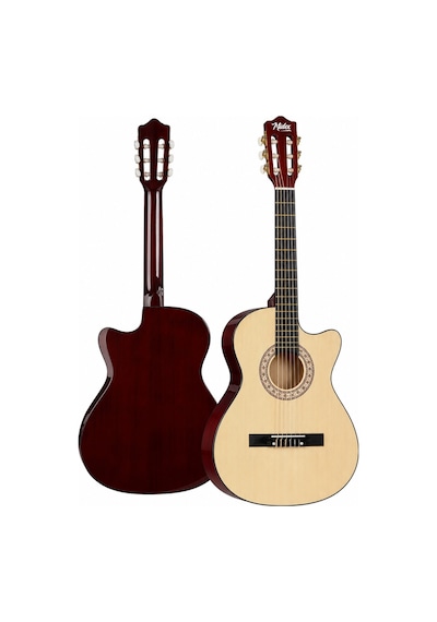 Midex Cg-395nt Natural Renk Kesik Klasik Gitar 4/4 Yetişkin Boy Sap Ayarlı Full Set