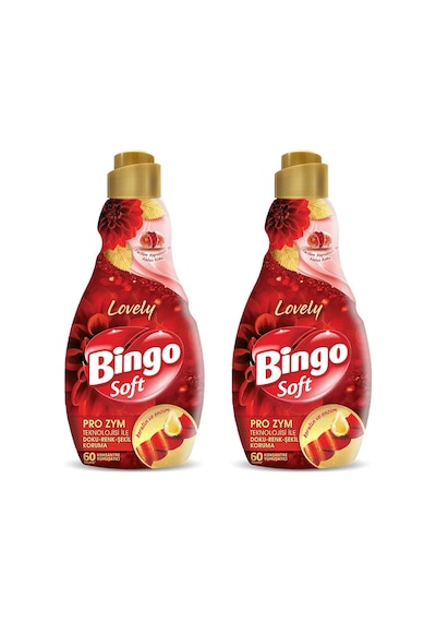 Bingo Soft Konsantre Çamaşır Yumuşatıcısı Lovely 2 x 1440 ML