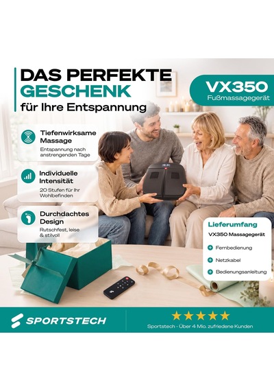 Sportstech Isı Fonksiyonlu Ve Titreşimli Ayak Masajı Soğuk Ayaklara Ve Yorgun Bacaklara Karşı Akupresür Ayak Refleksoloji Masajı 5 Program, 20 Seviye, Uzaktan Kumanda, Led Ekran Vx350 Diğer Sportstech Isı Fonksiyonlu Ve Titreşimli Ayak Masajı Soğuk Ayaklara Ve Yorgun Bacaklara Karşı Akupresür Ayak Refleksoloji Masajı 5 Program, 20 Seviye, Uzaktan Kumanda, Led Ekran Vx350 Diğer
