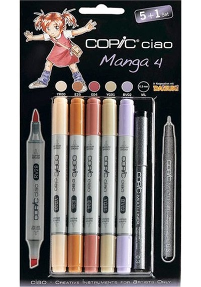 Copic Ciao Marker 5+1 Set Manga 4