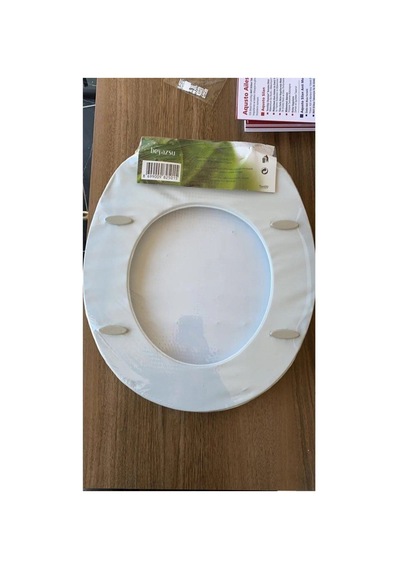Northcity Lüks Klozet Kapağı Desenli Düz Kalın Süngerli Royaleks-14054 Açık Ahşap