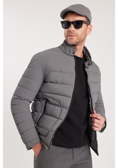 Tudors Erkek Regular Fit Klasik Kesim Dik Yaka Çift Cepli Sıcak Tutan Gri Şişme Mont-41801 Gri Tudors Erkek Regular Fit Klasik Kesim Dik Yaka Çift Cepli Sıcak Tutan Gri Şişme Mont-41801 Gri