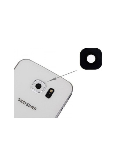 Samsung  Galaxy Uyumlu S6 G920f Kamera Camı Siyah