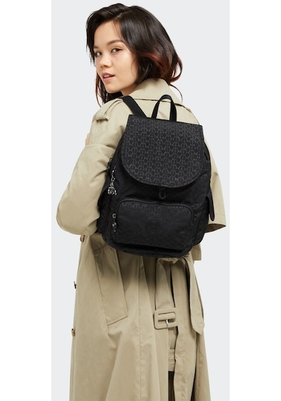 Kipling Kıplıng City Pack S Küçük Boy Sırt Çantası Siyah Sıgnature Emb Siyah