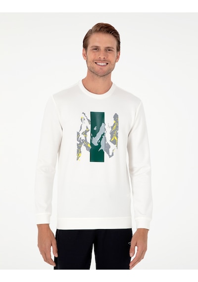 Pierre Cardin Erkek Ekru Sweatshirt 50290612-vr019 Ekru