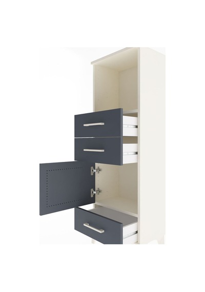 Arges Dolap 2 Raflı 3 Çekmeceli Tek Kapaklı 44x30x134 Aytaşı-... Aytaşı