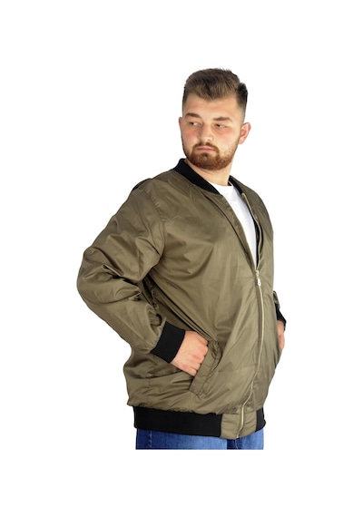 Mode Xl Erkek Kolej Mont Fermuarlı Jesica 22612 Haki 001