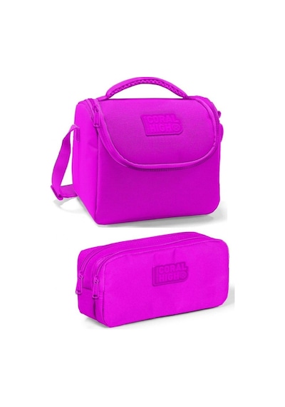 Coral High Pembe Kız Çocuk Beslenme Çantası Seti