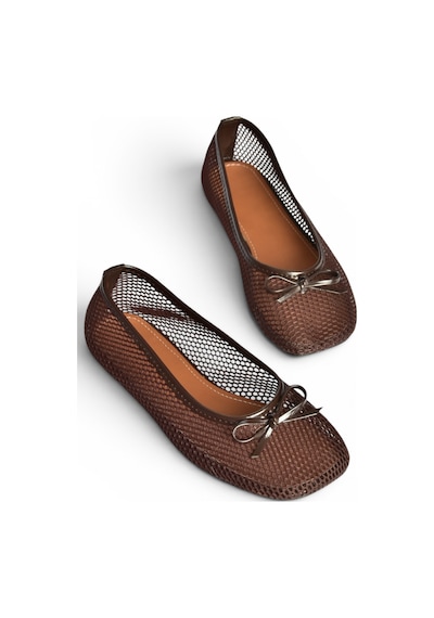 Fox Shoes Y274623315 Kahverengi File Kadın Babet