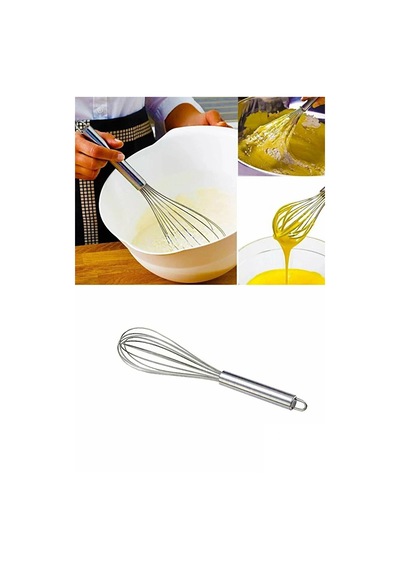 Paslanmaz Çelik 25cm Çırpıcı Yumurta Süt Karıştırıcı Hamur Çırpıcı Metal Saplı Lüx Çırpıcı Çelik Diğer