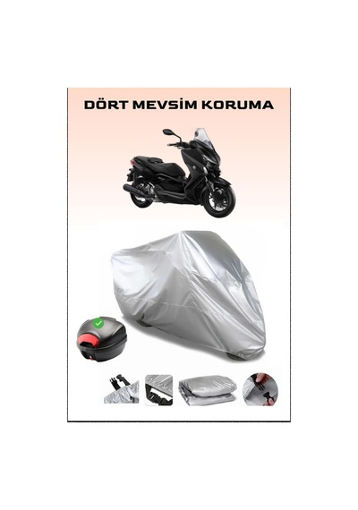 Yamaha X-max 250 Iron Max Abs Arka Çanta Uyumlu Motosiklet Branda Su Geçirmez Dayanıklı Kumaş