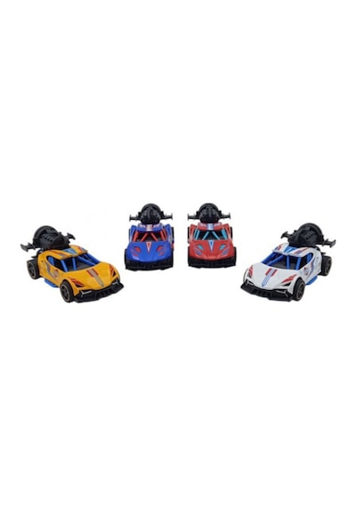 Metal Spor Araba Oyuncağı 14 Cm Çek Bırak Işıklı Ve Duman Atan Yarış Modeli Çok Renkli