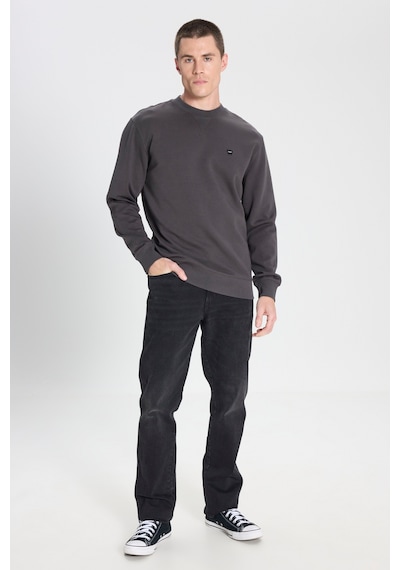 Wrangler Regular Fit Normal Kesim Bisiklet Yaka Soluk Siyah Sweatshirt W24272633W Füme