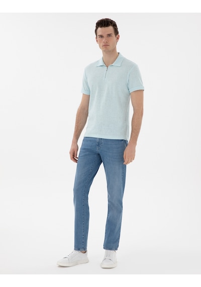 Pierre Cardin Erkek Su Yeşili Tişört 50302586-vr048 Su Yeşili