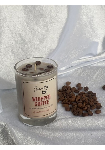 Jeane Candles Gerçek Kahve Çekirdekleri Çikolata Kokulu Kahve Rüy