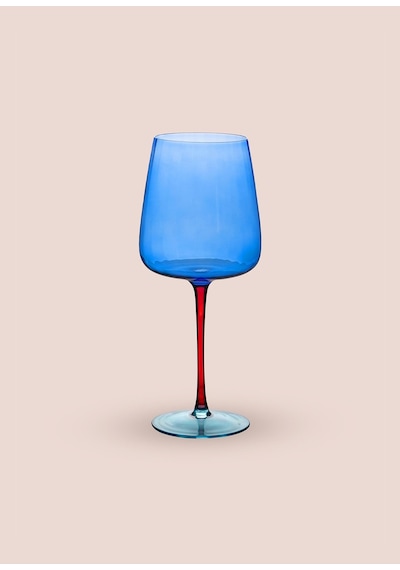 The Mia Şarap Kadehi Mavi 500 Ml Çok Renkli