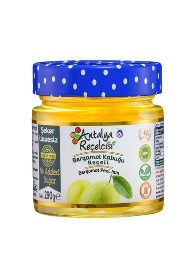 Antalya Reçelcisi Rafine Şeker İlavesiz Bergamot Kabuğu Reçeli 290 G