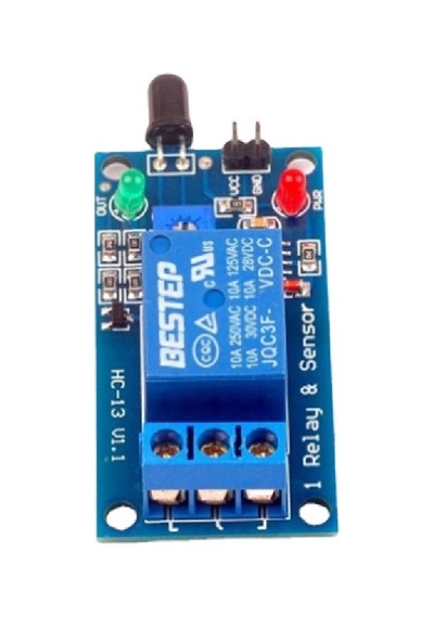 5v Röleli Alev Ateş Algılama Sensör Yangın Alarmı 80cm 60 Derece Açı