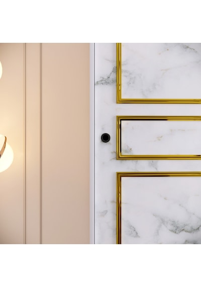 Pasific Home Martin 2 Kapaklı Sürgülü Gardırop Elbise Dolabı Beyaz - Beyaz Mermer 120 CM