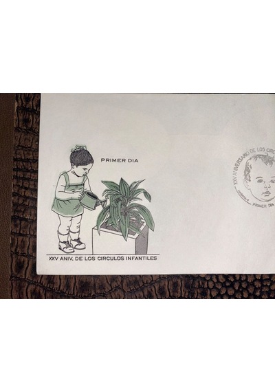 1986 Cuba Fdc Xxv. Aniv. De Los Circulos İnfatiles Cuba Küba İlk Gün Zarfı Çocuk Çemberi 25. Yıl  Teşhir Ürün