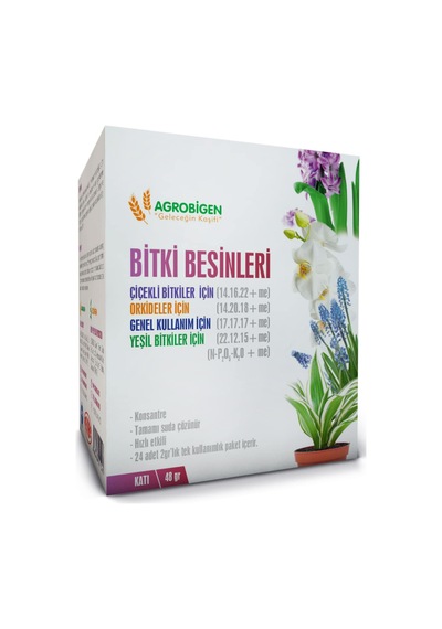 Agrobigen Bitki Besinleri Karışık Katı-2 Gr X 24 Adet Sku: Smgstk7f93c6322e