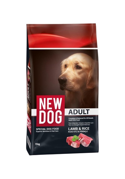 New Dog Newdog Kuzu Etli Pirinçli Yetişkin Köpek Maması 15 Kg