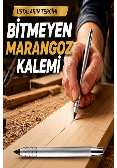 Bitmeyen Marangoz Kalemi Açık Gri