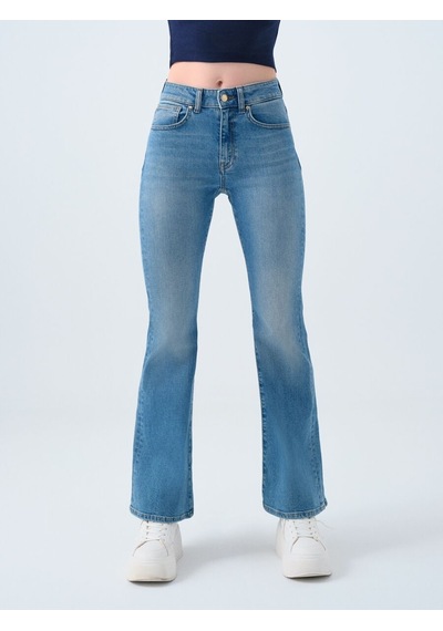 LOFT Flare Slim Fit Kadın Pantolon Lf2037066 Q1.v1 Denim LOFT Flare Slim Fit Kadın Pantolon Lf2037066 Q1.v1 Denim