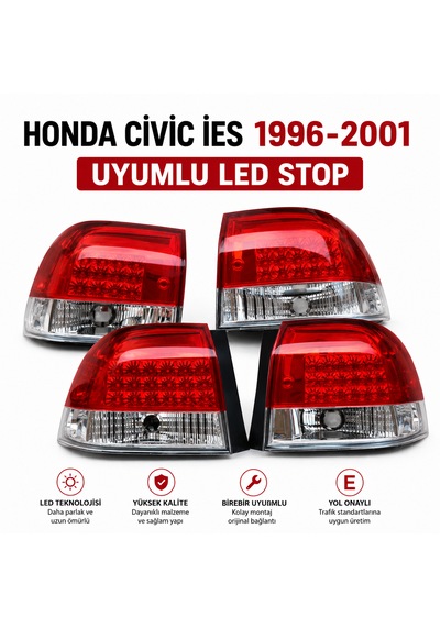 Honda Cıvıc İes 1996-2001 Uyumlu Led Stop Takımı 4 Parça