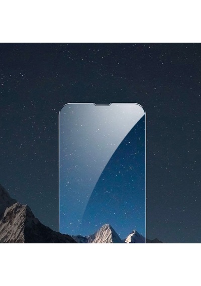 Baseus Apple Uyumlu   iPhone 13 Mini 0.3Mm Tempered Full Cam Ekran Koruyucu Şeffaf