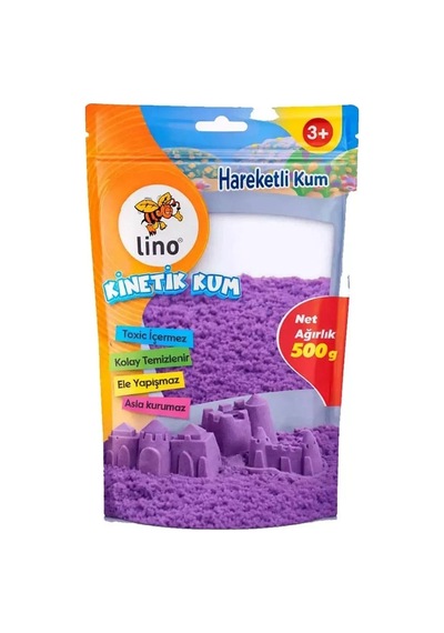 Lino Kinetik Kum 500 Gr Mor Doypack Çok Renkli