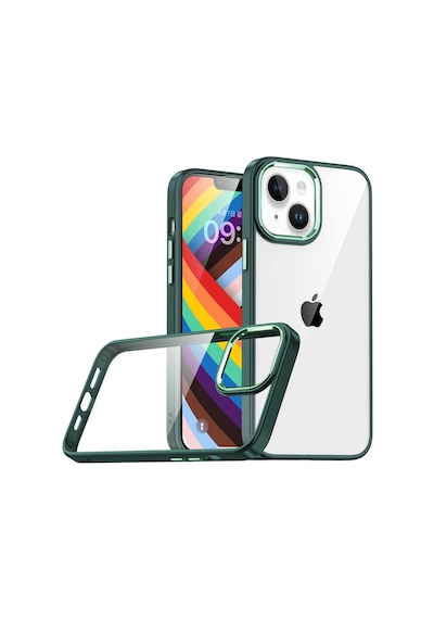 Zore İphone 14 Uyumlu Ogaa Flora Kılıf-yeşil