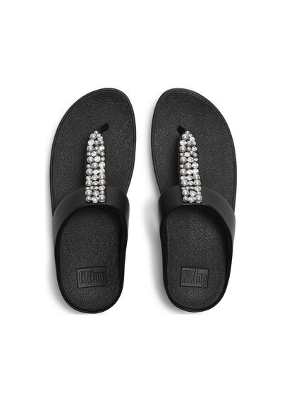 001 Black Terlik Kadın Diğer A2n-001 Fitflop Fıno Pearls-and-crystal Toe-post siyah