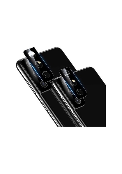 Galaxy S21 Plus Uyumlu Vrdr Kamera Koruyucu Cam Filmi-siyah Siyah
