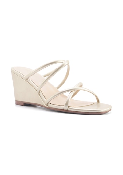 Nine West Jora 5fx Altın Kadın Dolgu Topuk Terlik 000000000101928851 Altın