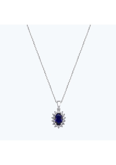Altınbaş Altın Üçlü Mavi Taşlı Oval Set Utkvr0036-24627-set